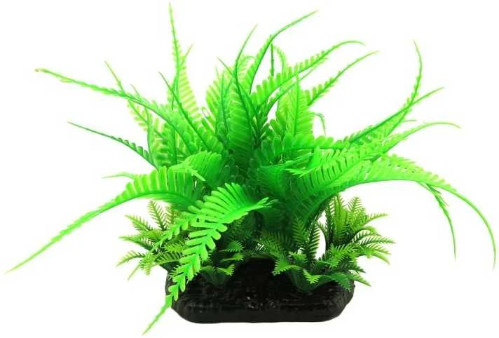 AQUA NOVA plastikinis augalas paparčiai 13cm
