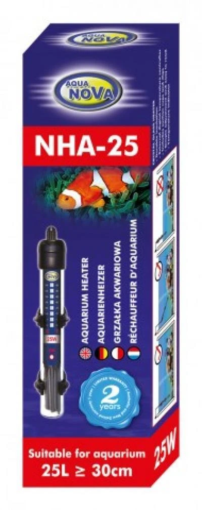 Aqua Nova NHA-25 25W 25L akvariumo vandens šildytuvas