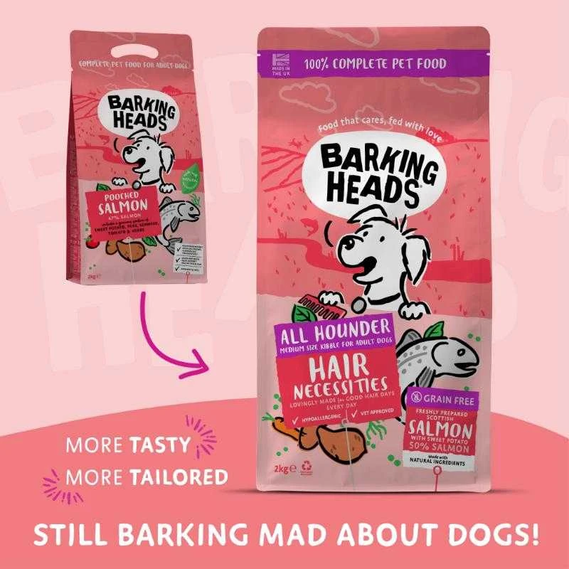 Barking Heads Hair Necessities lašiša paš šun su lašiša 2kg