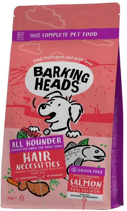 Barking Heads Hair Necessities lašiša paš šun su lašiša 2kg