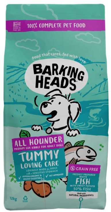 Barking Heads Tummy Lovin Care žuvis šunims su žuvimi 12kg
