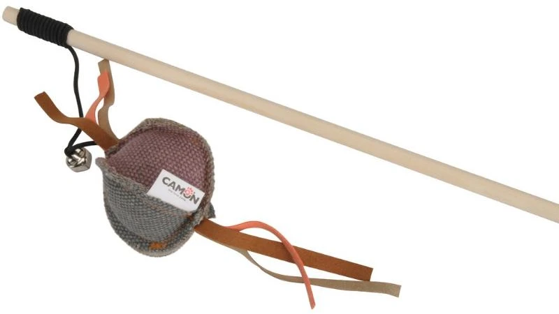 None CAMON katėms lazdelė su kamuoliuku ir katžole 40cm