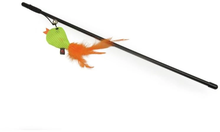CAMON katėms lazdelė su paukštelius ir varpeliu 48cm