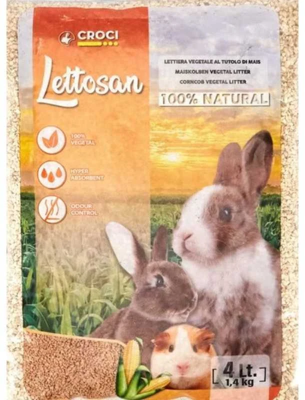 CROCI Lettosan kukurūzų kraikas graužikams 4l