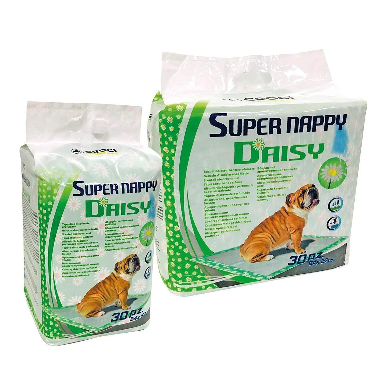 Croci Spa SUPER NAPPY DAISY paklotai 84x55cm, 30vnt
