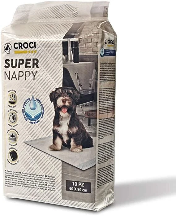 CROCI SUPER NAPPY Higieniniai paklotai 60x90cm, 10vnt