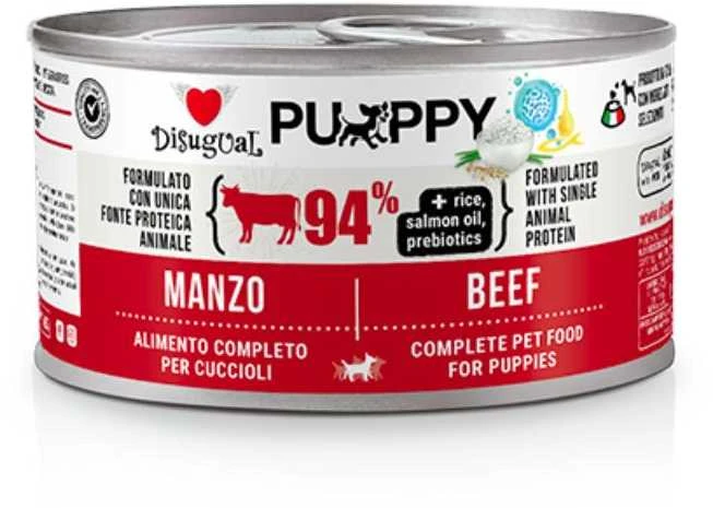 DISUGUAL Puppy konservas šuniukas su jautiena 150g