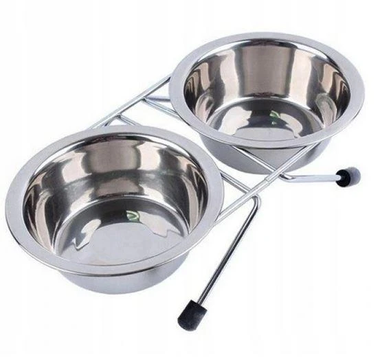 Croci Dubenėliai Metaliniai su stoveliu 2x0,24L/11cm