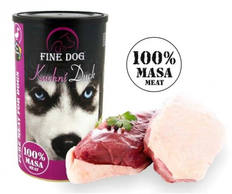 FINE DOG 100% konservas šunims su antiena 1200g (8)