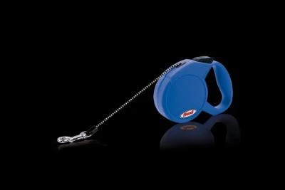 Flexi New Classic XS pavadėlis šunims iki 8kg virvinis 3m mėlynos spalvos