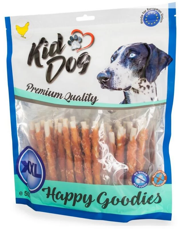 KIDDOG Rolls odos lazdelė su vištiena 12cm 500g