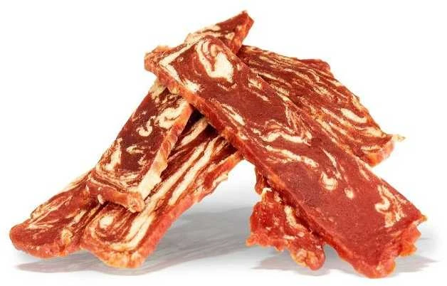KIDDOG Slices plačios jautienos juostelės 250g