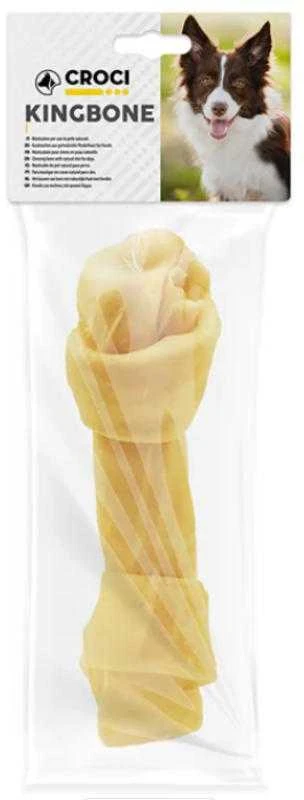 Croci Spa King Bone Kaulas baltas su mazgu 60g 15cm