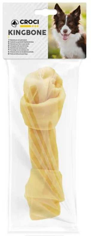 Croci Spa King Bone Kaulas baltas su mazgu 100g 20cm