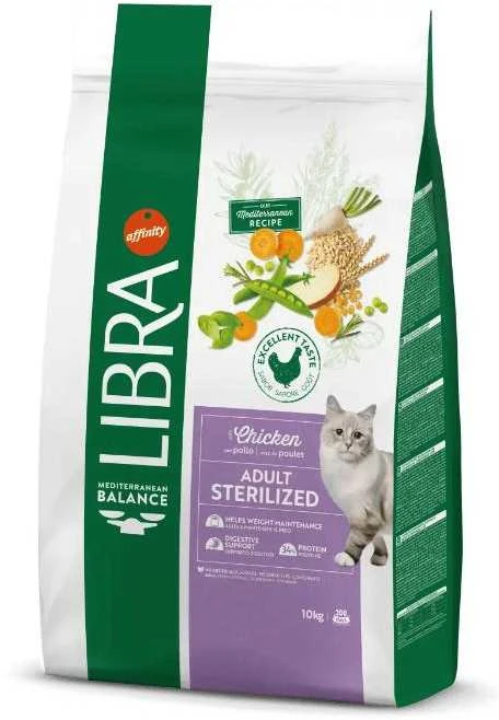 LIBRA CAT STERILIZED pašaras katėms su vištiena 10kg (3)