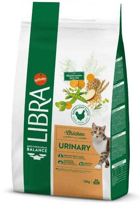 LIBRA CAT URINARY pašaras katėms su vištiena 1.5kg
