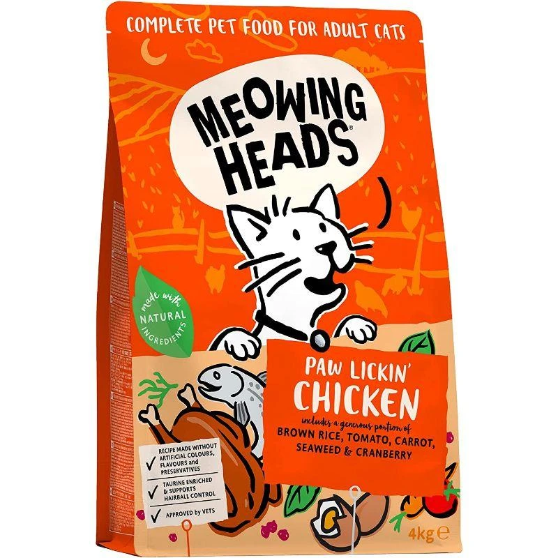 Meowing Heads MIJANČIOS GALVOS Letena Lickin' su vištiena ir žuvimi 4kg