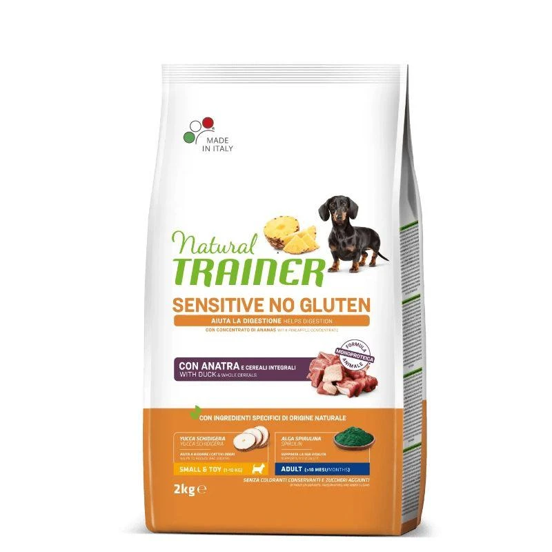 Natural Trainer ADULT DOG SENSITIVE be gliuteno MINI su antiena 2kg (6)