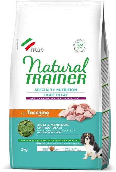 Natural Trainer Adult IDEAL WEIGHT MINI/LIGHT su kalakutiena 2kg