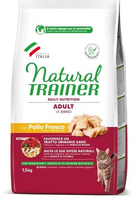 Natural Trainer CAT ADULT CHICKEN su vištiena 1.5kg