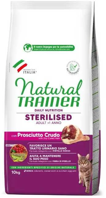 Natural Trainer Cat adult Sterilised HAM su vytintu kumpiu 10kg