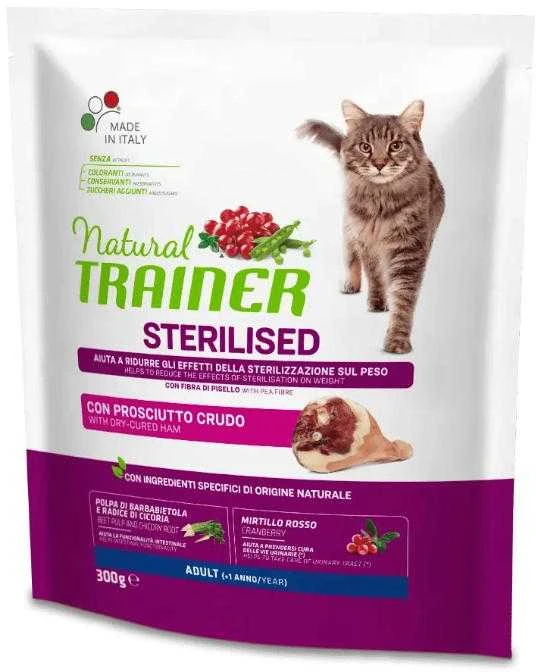 None Natural Trainer Cat adult Sterilised HAM su vytintu kumpiu 0.3kg