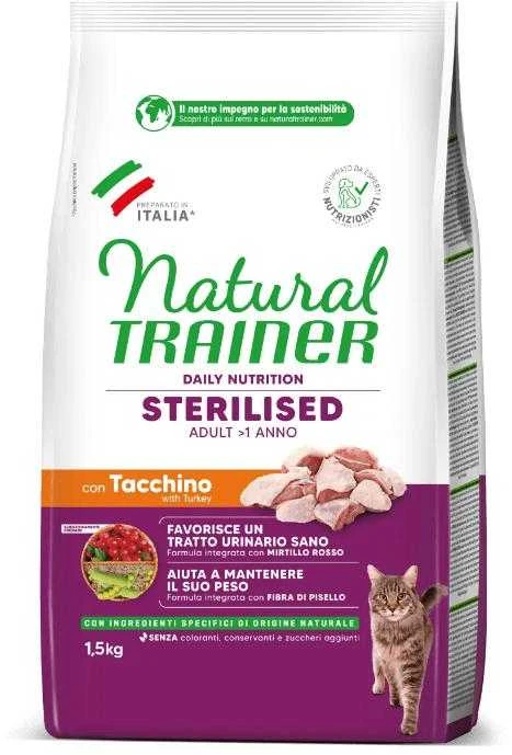 Natural Trainer Cat Adult Sterilised kalakutiena su kalakutiena 1.5kg