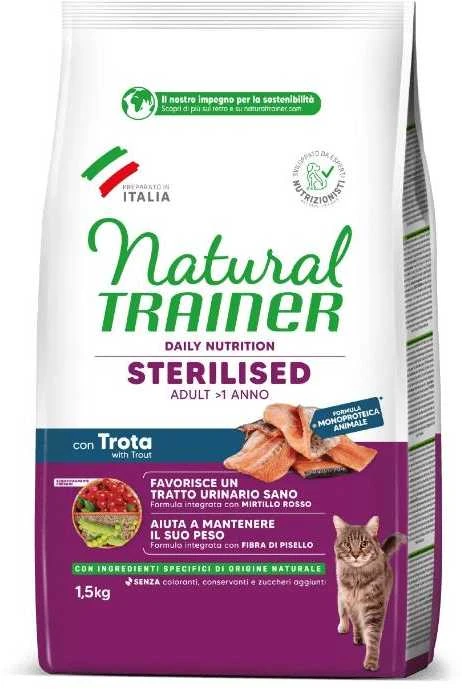 Natural Trainer Cat adult Sterilised TROUT su upėtakiu 1.5kg (6)