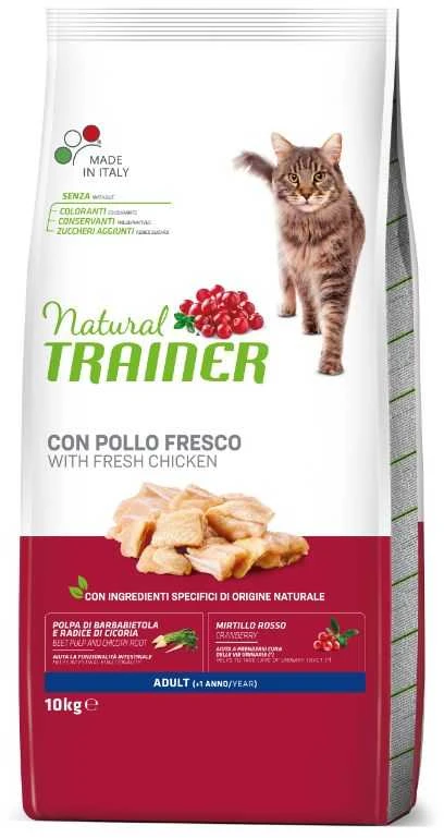Natural Trainer CAT ADULT CHICKEN su vištiena 10kg