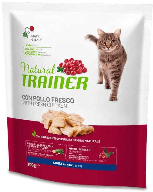 Natural Trainer CAT ADULT CHICKEN su vištiena 0.3kg