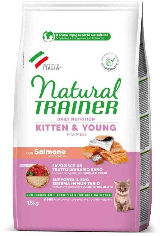 Natural Trainer Cat Kitten lašiša kačiukams su lašiša 1.5kg (6)