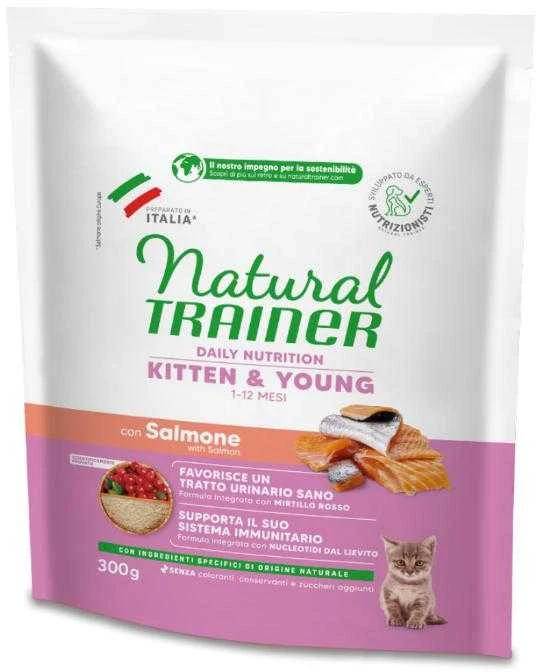 Natural Trainer Cat Kitten lašiša kačiukams su lašiša 0.3kg