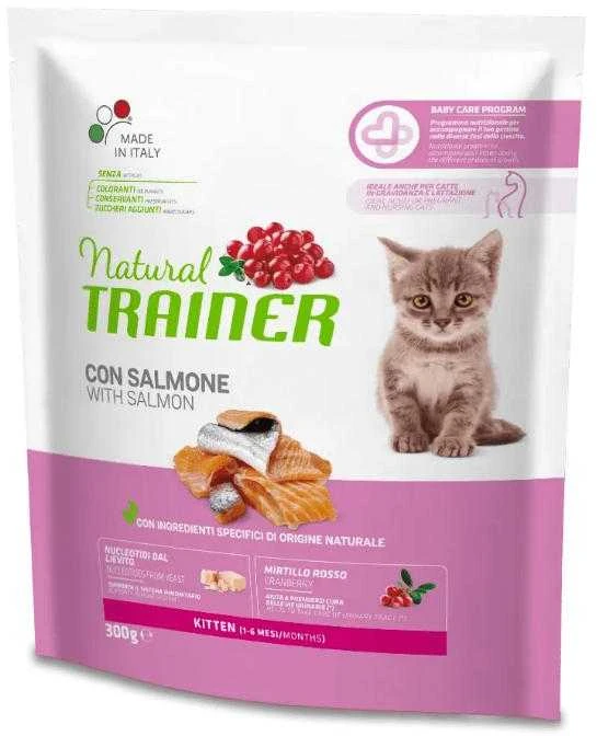 Natural Trainer Cat Kitten lašiša kačiukams su lašiša 0.3kg