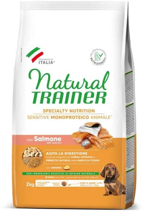 Natural Trainer DOG SENSITIVE be gliuteno PUPPY&amp;JUNIOR MINI su lašiša 2kg (6)