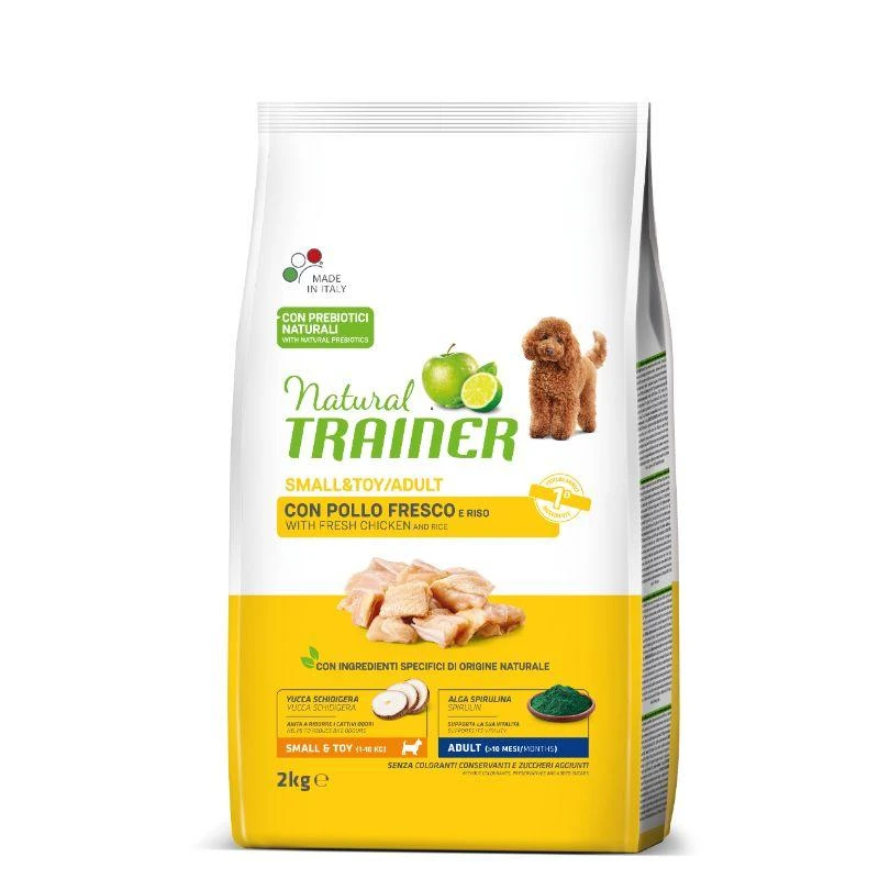 Trainer Natural Adult Mini sausas maistas su vištiena mažų veislių šunims 2kg
