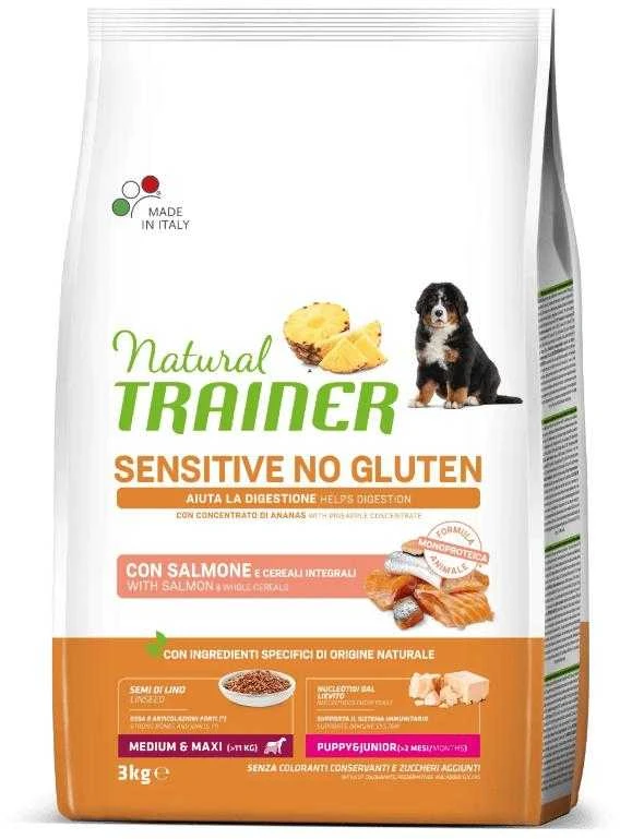 NT DOG SENSITIVE NO GLUTEN PUPPY&amp;JUNIOR M/M SALMON (lašiša) 3kg