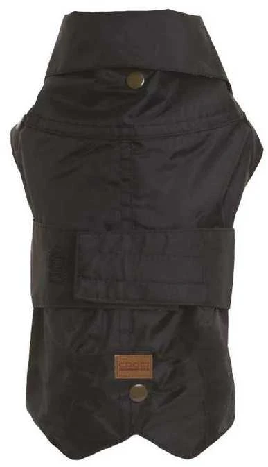 Croci Spa Montreal paltukas nuo lietaus šunims juodas 55cm