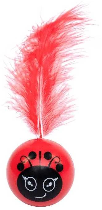 PET NOVA Plastic Ball kamuoliukas su plunksna 3vnt