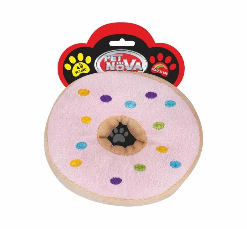 PET NOVA pliušinė spurga šuniui 12cm (6)