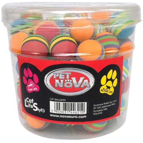 PET NOVA spalvoti kamuoliukai ~70vnt