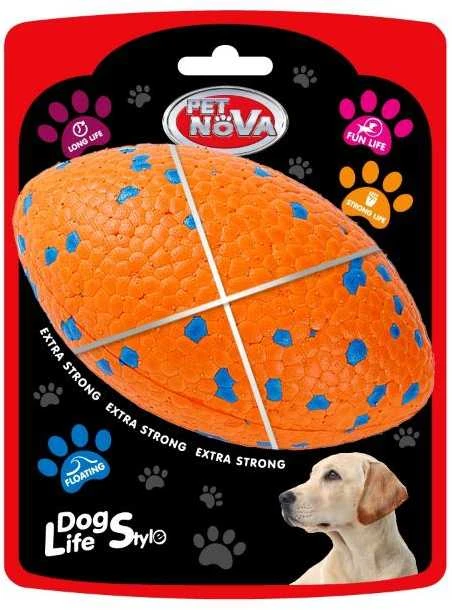 PET NOVA Strong kietas regbio kamuoliukas 14cm L (plūduriuoja)
