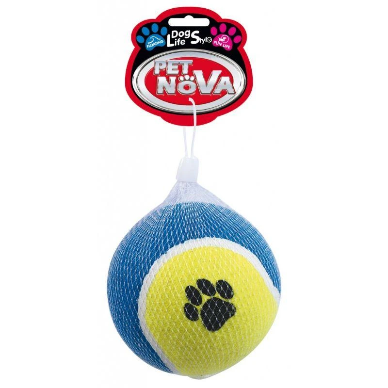 PET NOVA Tennis balls didelis kietas kamuolys 10cm (plūduriuoja) 2vnt