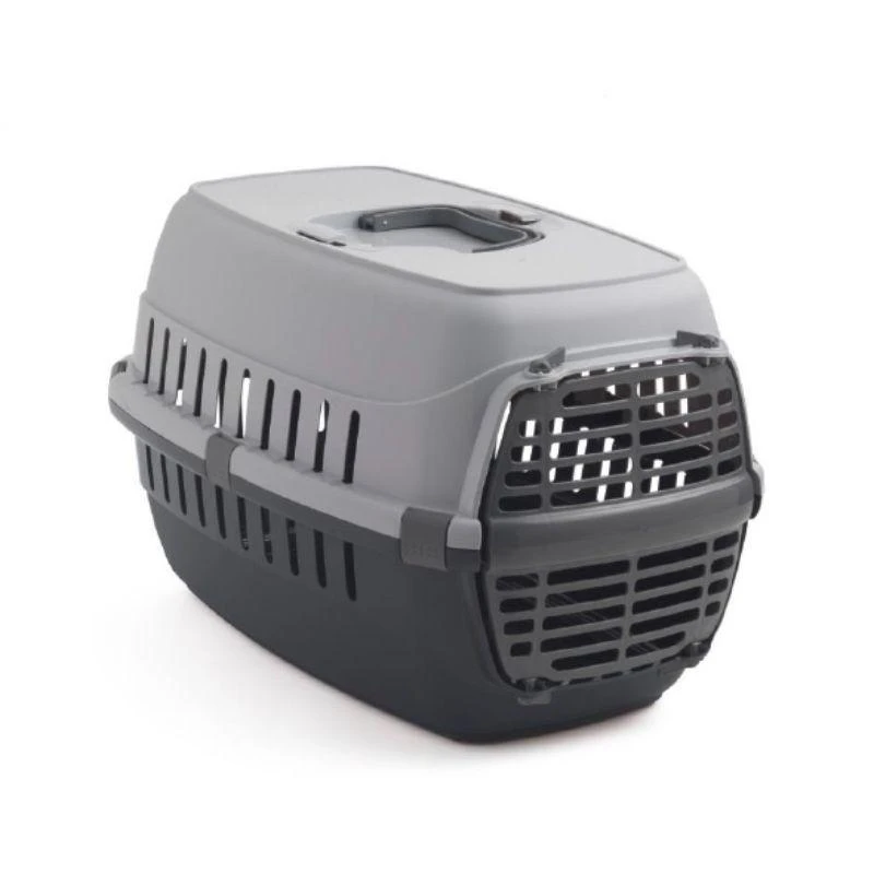 Pilkas PET NOVA 48.5 cm transportavimo narvas gyvūnams