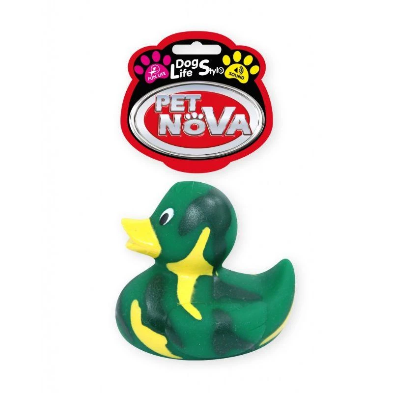 PET NOVA VINYL DUCK žaislas šuniui 9cm 3vnt