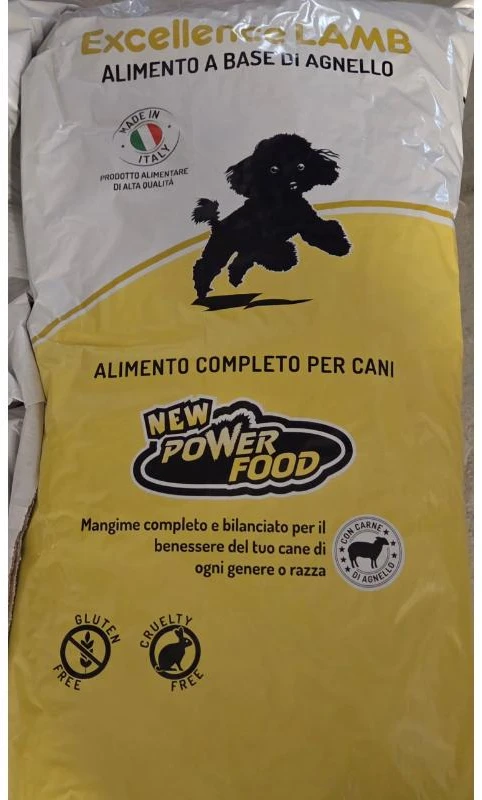 POWER FOOD ėriena pašaras šunims su ėriena 20kg