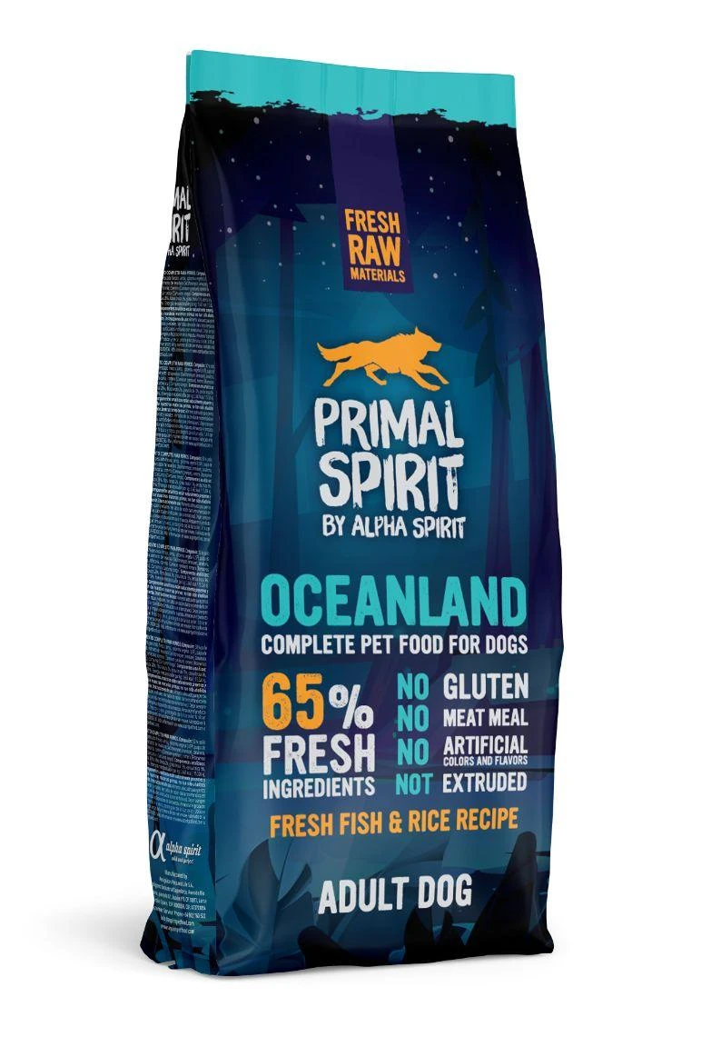 Primal Spirit PRIMAL Oceanland Adult Dog drėgnas pašaras šunims 12kg