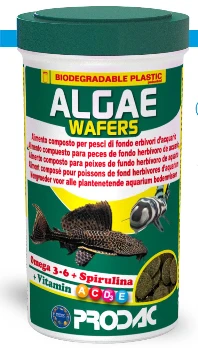 Prodac Algae Wafers augalinės tabletės dugninėms žuvims 100ml 50g