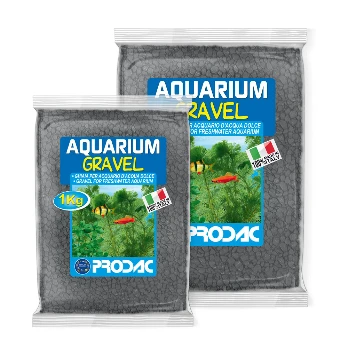 Prodac Aquarium Gravel gruntas akvariumui juodas 2-3mm 1kg