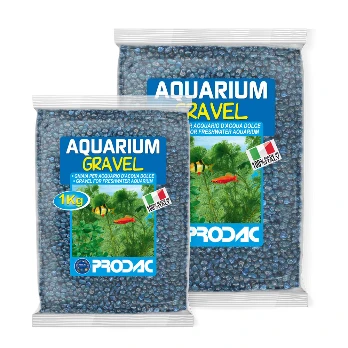 Prodac Aquarium Gravel gruntas akvariumui mėlynas 2-3mm 1kg