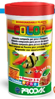 Prodac Color dribsniai tropinėms žuvims ryškinantys spalvą 100ml 20g
